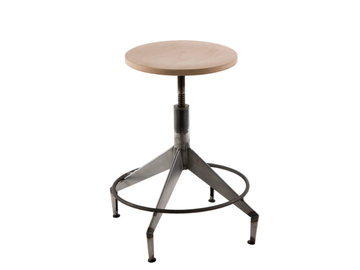 SHUTTLE - Wooden barstool height-adjustable by Vela Arredamenti - view 2
